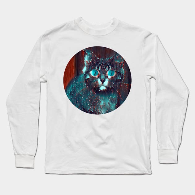 Cheerful mycat, revolution for cats Long Sleeve T-Shirt by GoranDesign